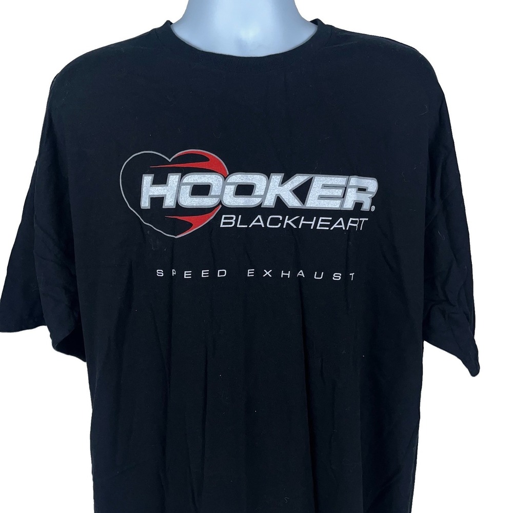 Hooker Blackheart Speed Exhaust T-Shirt 3XL NWOT Drag Racing Cars Hot Rods